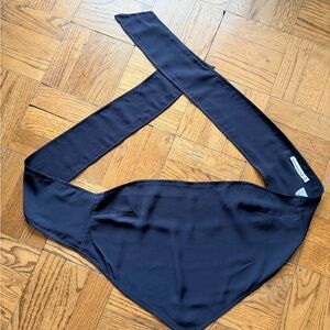 Abercrombie & Fitch Black Scarf Top